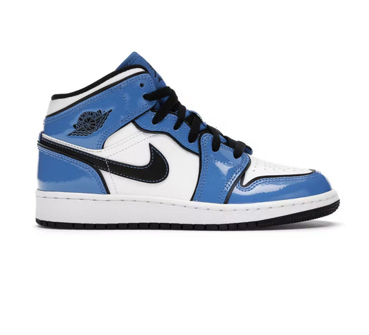 Jordan 1 Mid Signal Blue (GS)