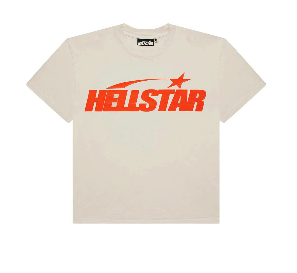 Hellstar Classic Tee White/Orange (Gel Print)