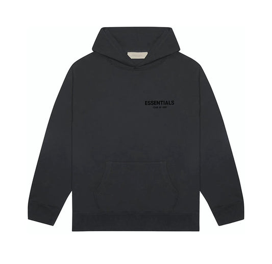 Fear of God Essential Pullover Chest Logo Hoodie Black