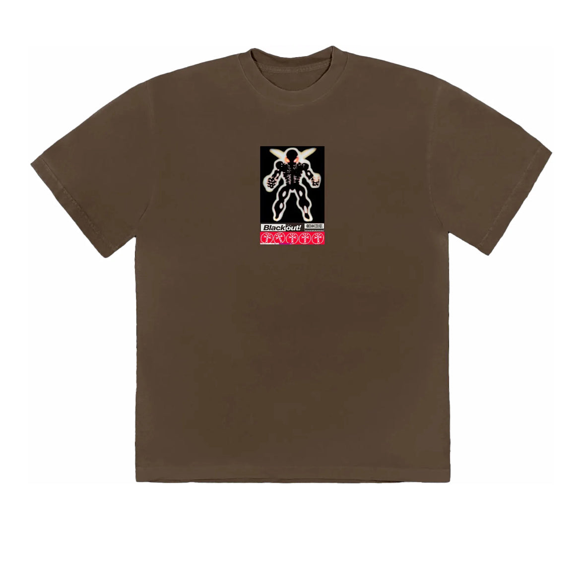 Travis Scott Blackout Tee Brown