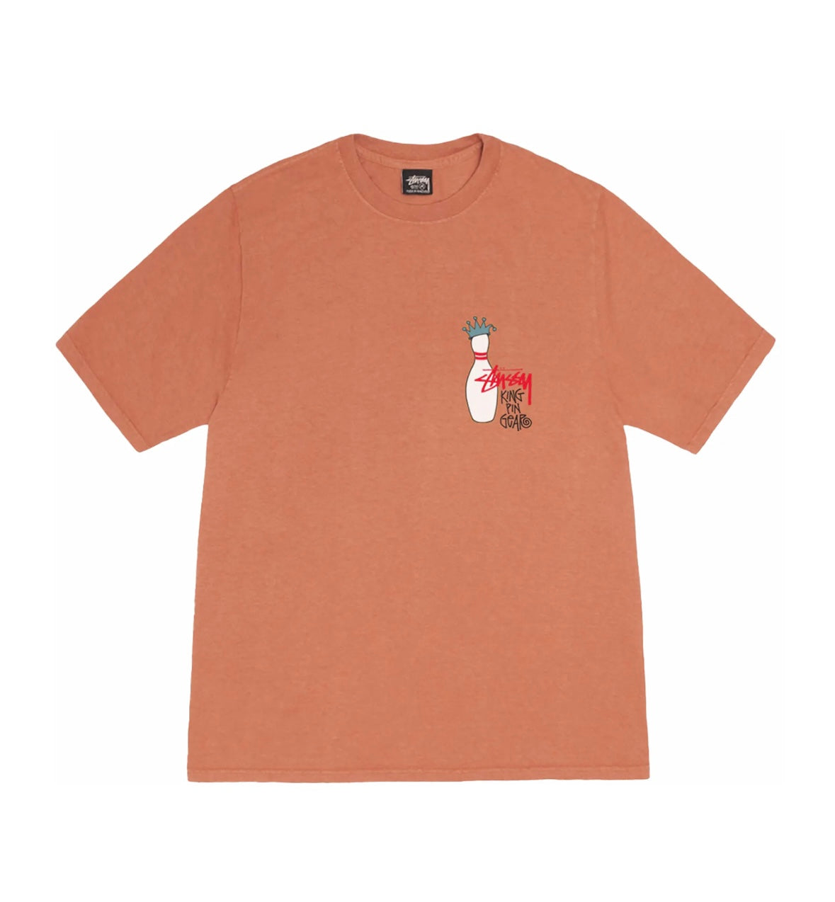 Stussy Kingpin Dyed Tee Rust