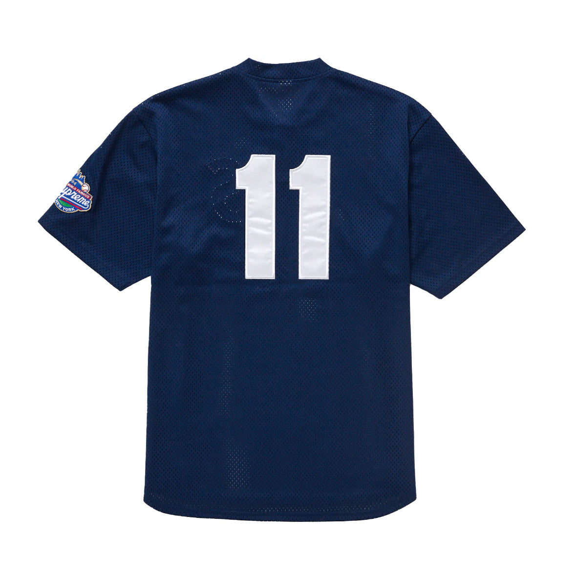 Supreme S Logo Baseball Jersey Henley Navy