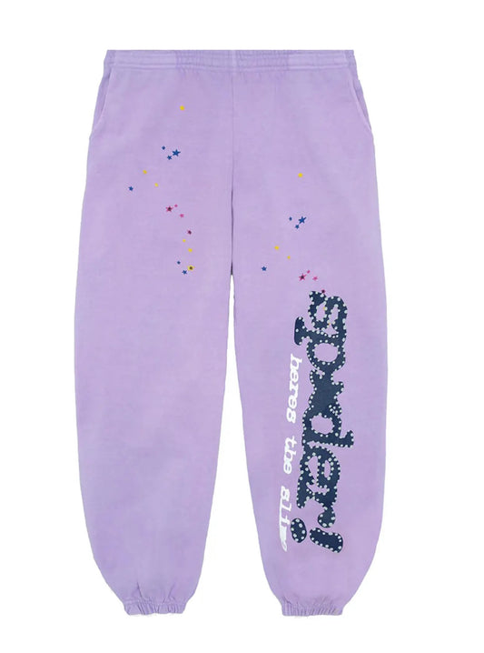 Sp5der Açaí Sweatpants “Purple”