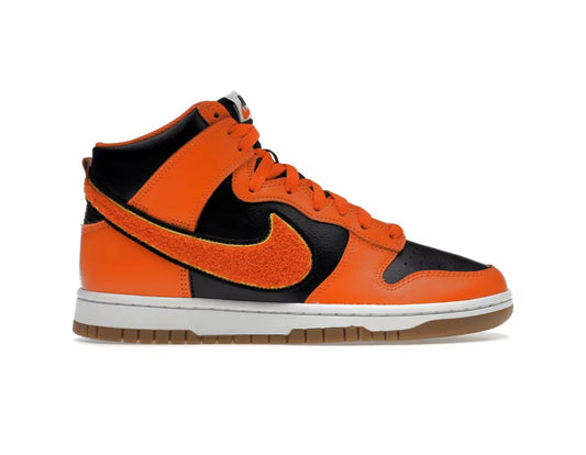 Nike Dunk High Retro Chenille Swoosh Safety Orange