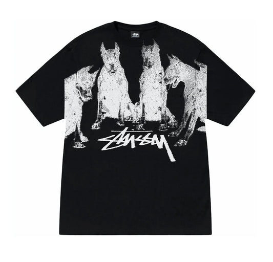 Stussy Doberman Tee Black