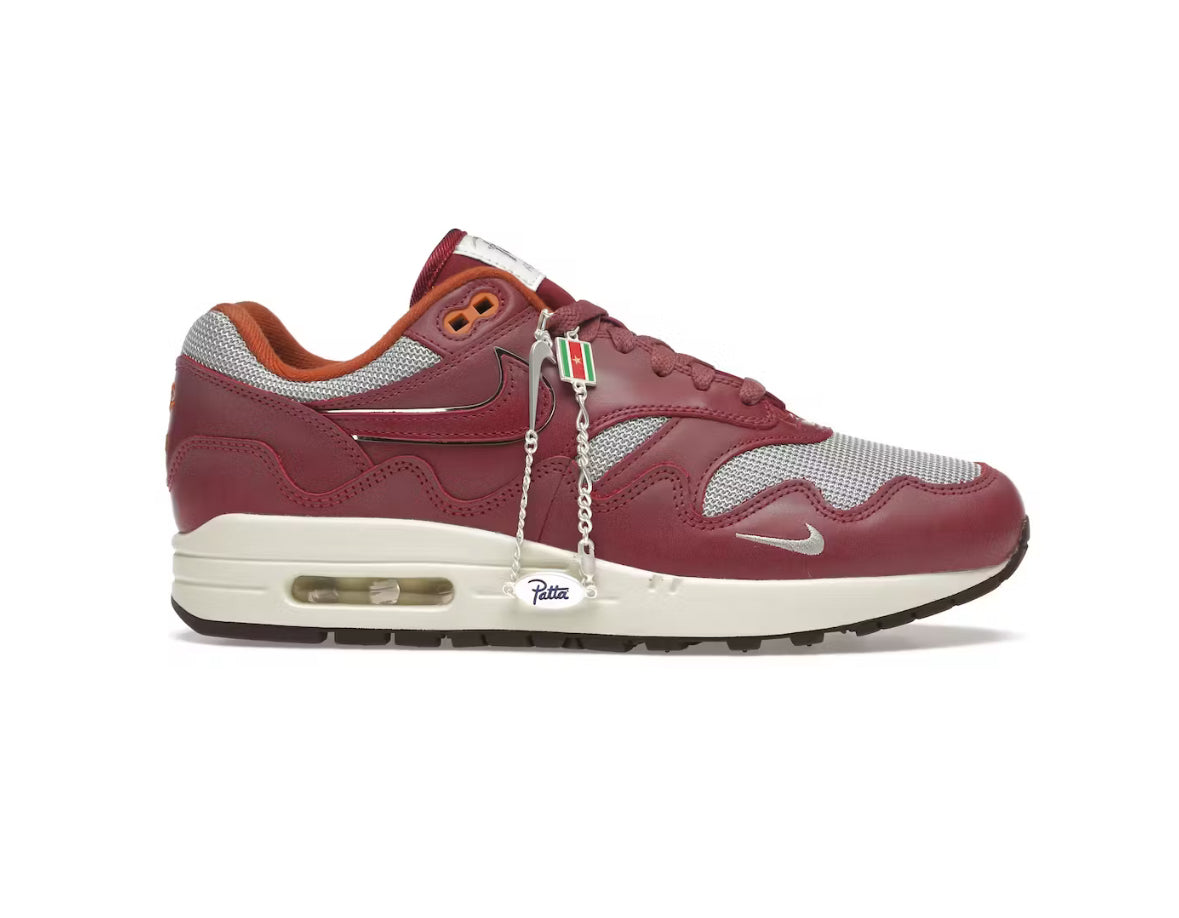 Nike Air Max 1 Patta Waves Rush Maroon (With Bracelet)