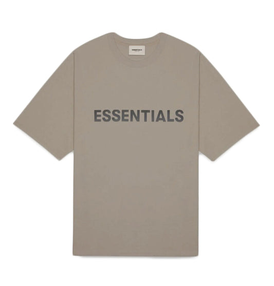 Essentials Tee Appliqué Logo Taupe