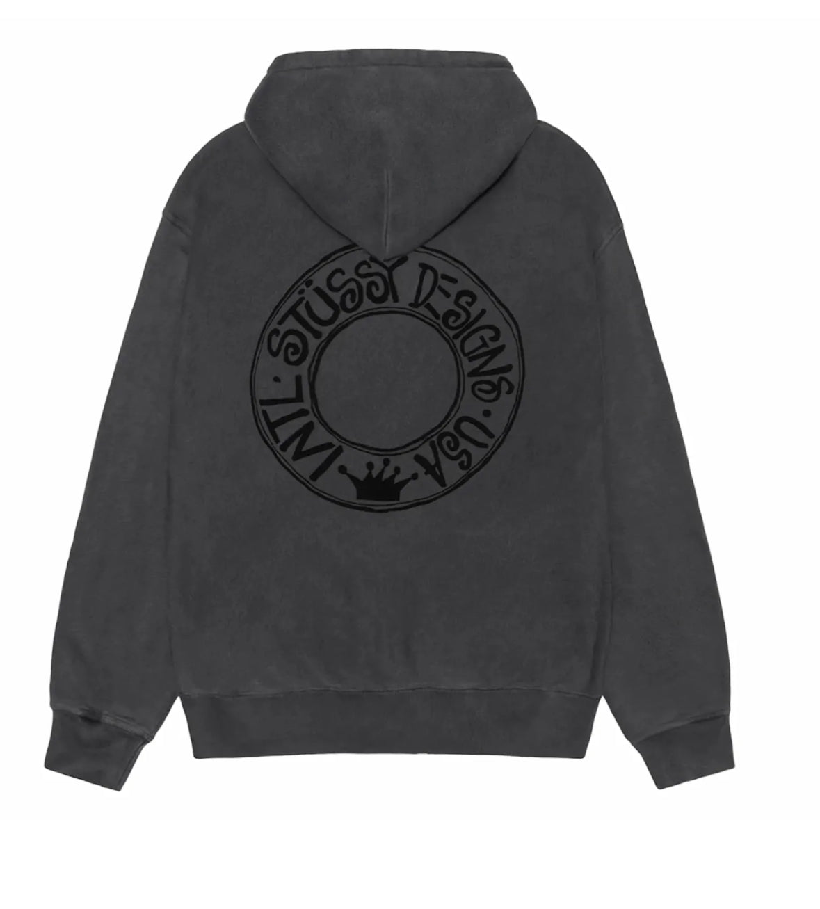 Stussy Buana Pigment Dyed Zip Up Grey