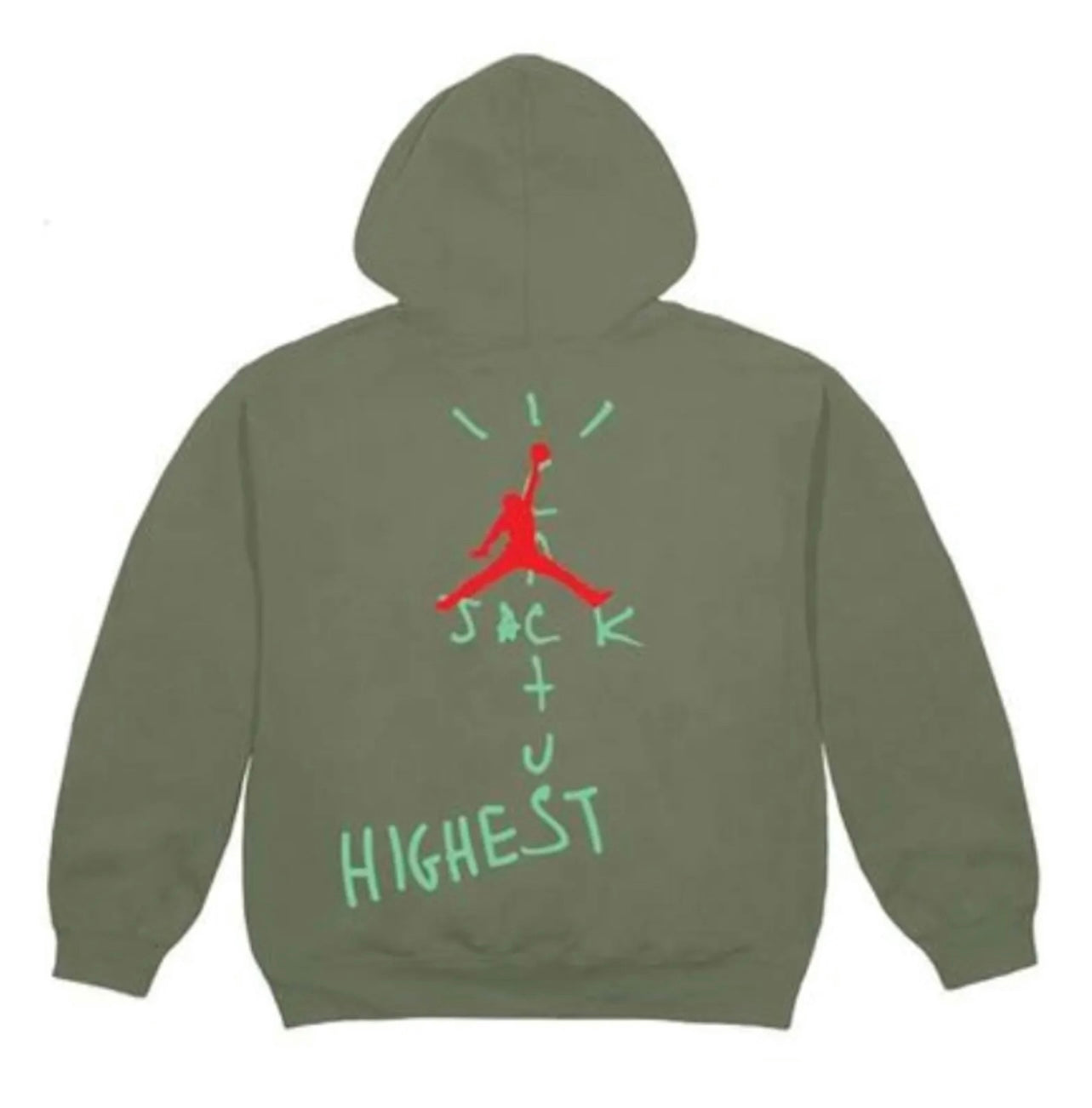 Travis Scott Jordan Highest Hoodie Olive