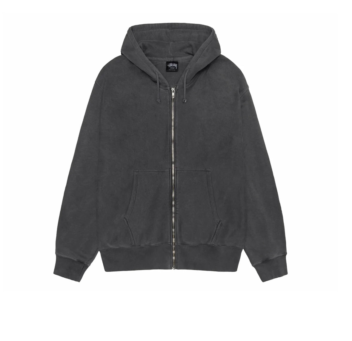 Stussy Buana Pigment Dyed Zip Up Grey