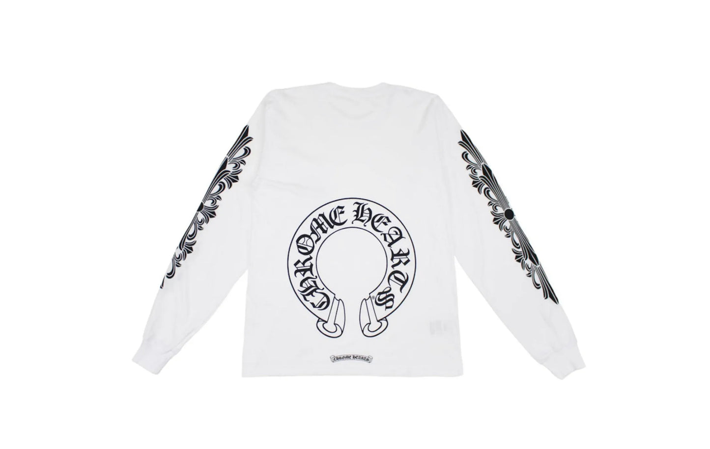 Chrome Hearts Floral Horseshoe L/S Tee White