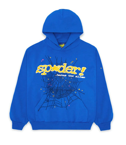 Sp5der TC Hoodie Blue