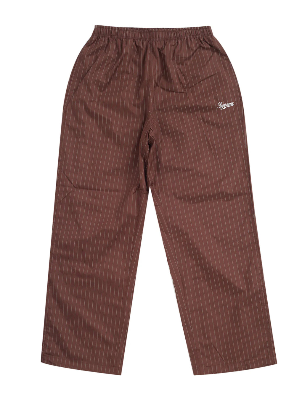 Supreme Reflective Pinstripe Track Pant Brown