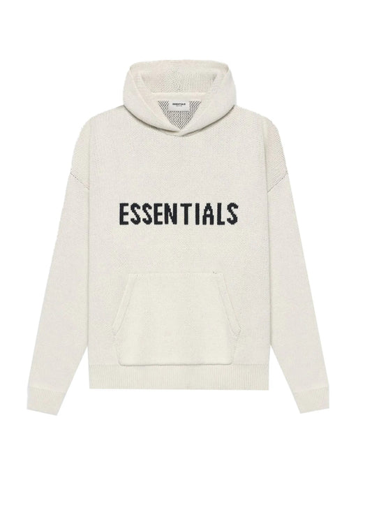 Fear of God Essentials Knit Pullover Hoodie Buttercream