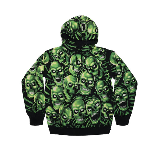 Supreme Skull Pile Hooded Sweatshirt Green