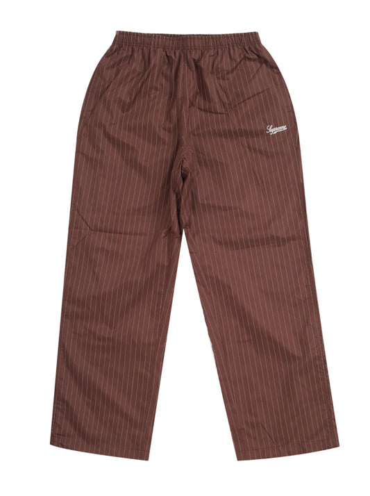 Supreme Pin Stripe Track Pants Brown