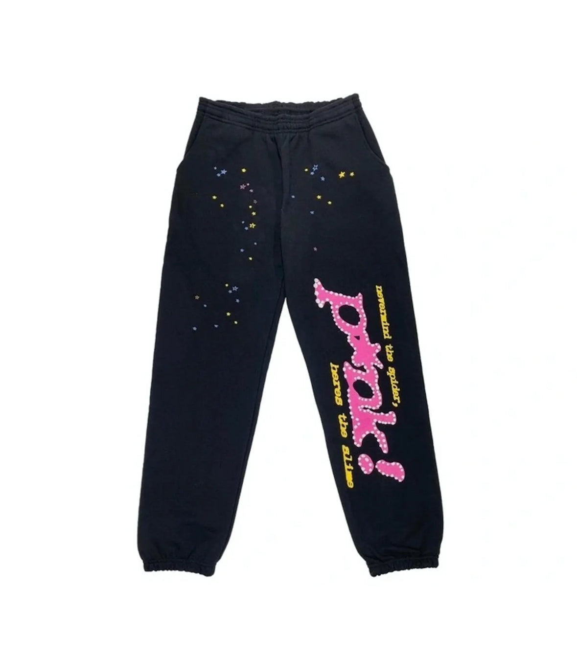 Sp5der P*nk Sweatpants Black