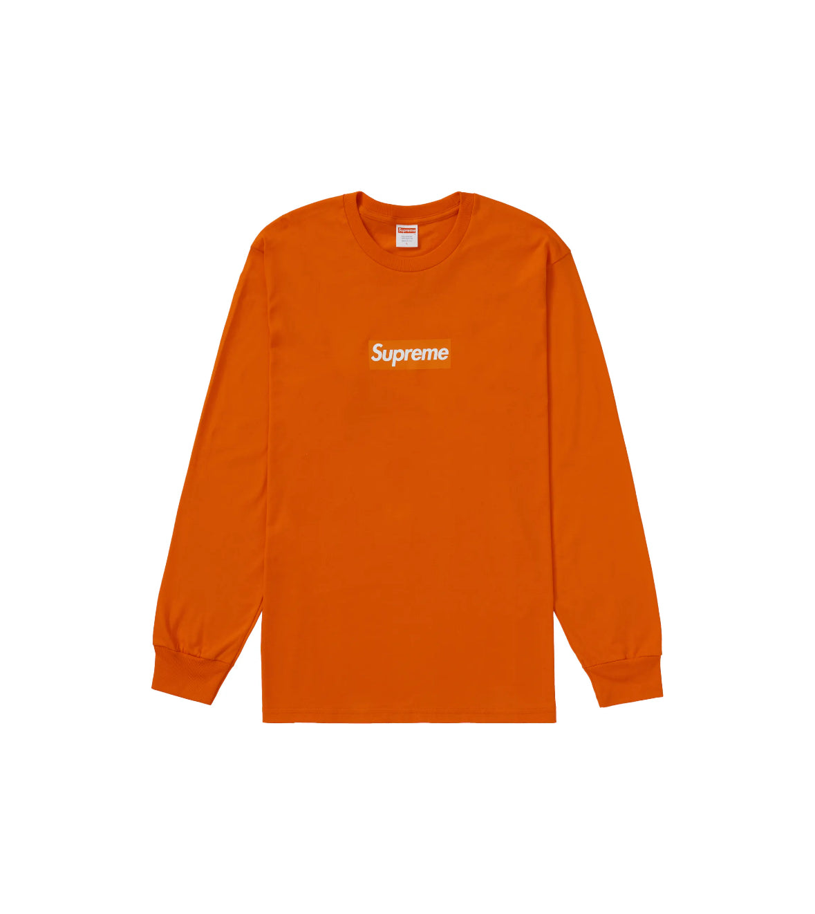 Supreme Box Logo L/S Tee Orange - Heaven Sneaker Shop