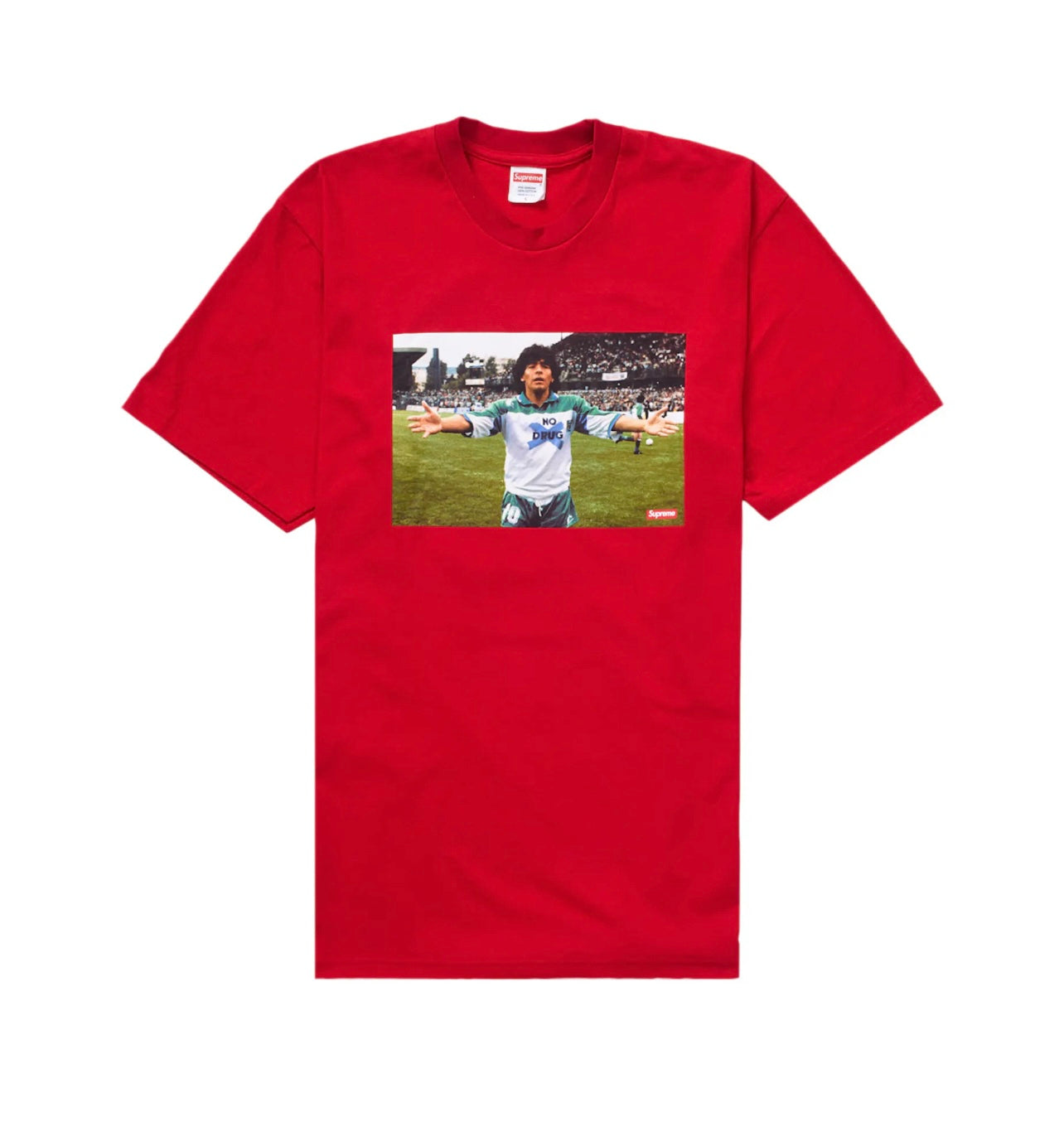 Supreme Maradona Tee Red