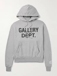 Gallery Dept. Cotton Blend Hoodie Grey