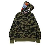 BAPE 1st Camo Shark Full zip (Green Camo)