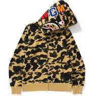 BAPE 1st Camo Shark Full zip (Yellow Camo)