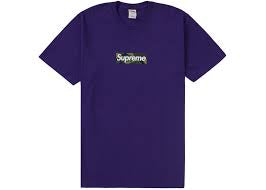 Supreme Box Logo Tee (FW23) Camo Purple