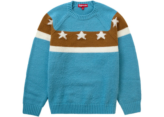 Supreme Stars Sweater Dusty Blue