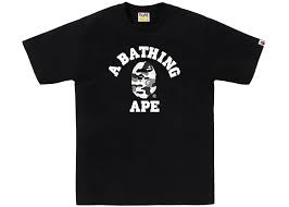 BAPE ABC Camo College Tee Black/Grey