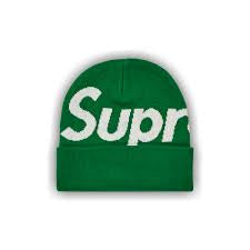 Supreme Big Logo Beanie Green