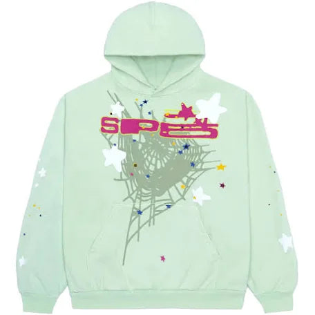 Sp5der SP5 Mint Hoodie