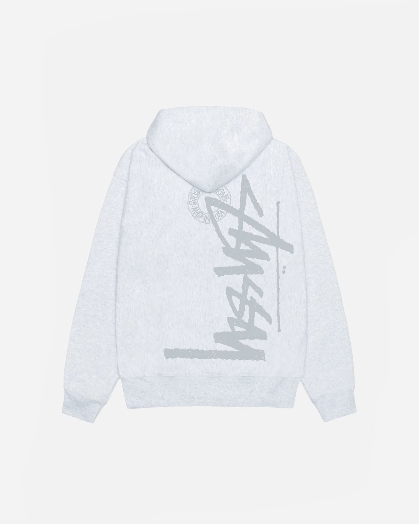 Stussy Tonal Grey Zipup Hoodie