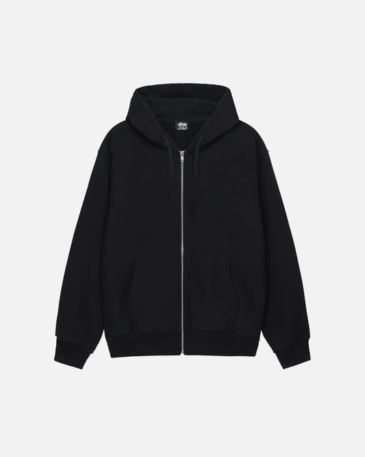 Stussy Tonal Black Zipup Hoodie