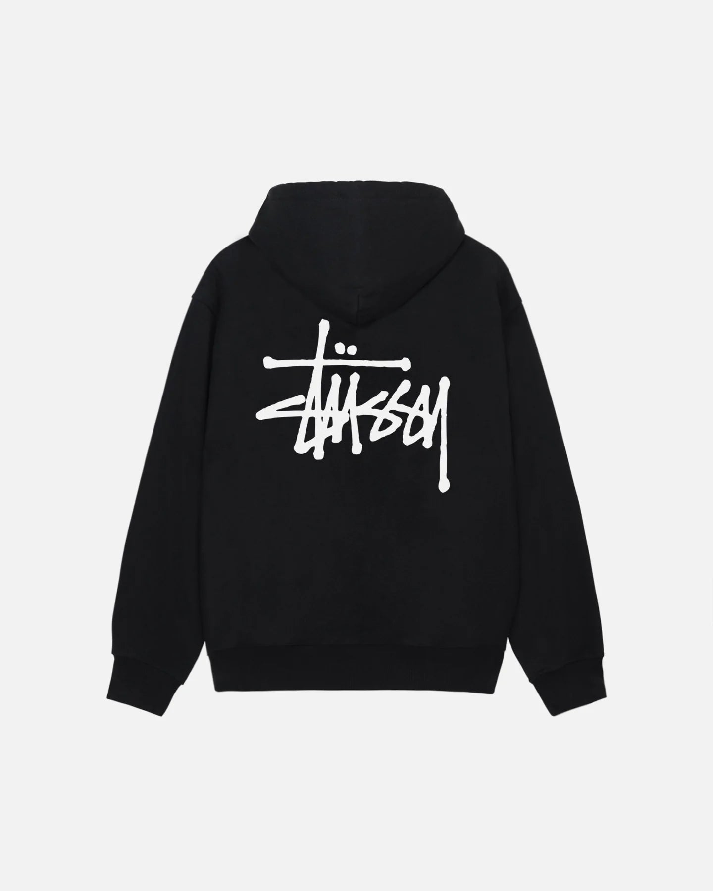 Stussy Script Logo Hoodie Black