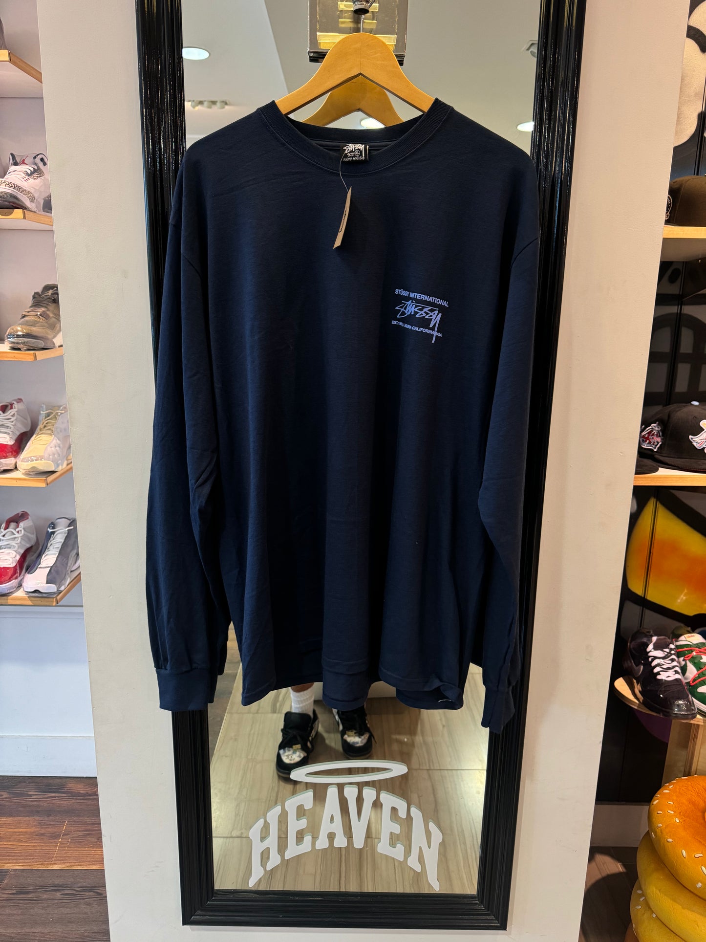 Stussy Long Sleeve Laguna Blue