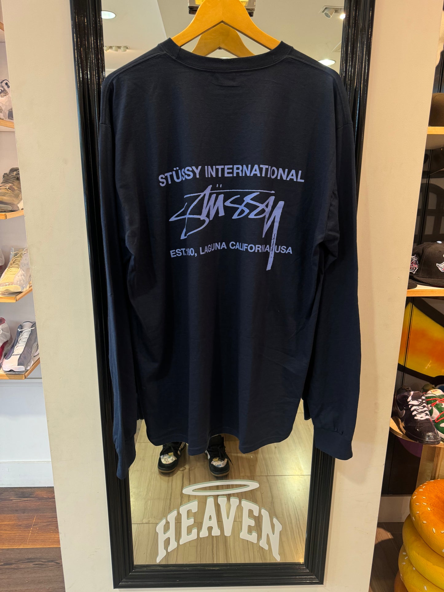 Stussy Long Sleeve Laguna Blue