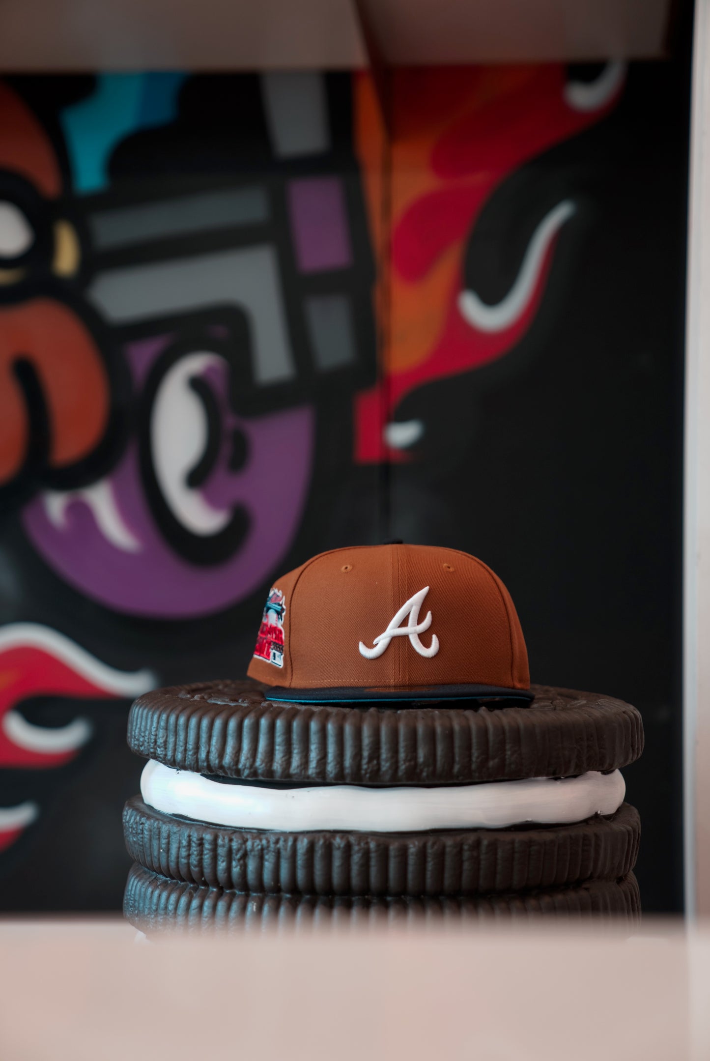 New Era Fitted Atlanta Braves Brown/Baby Blue/Black