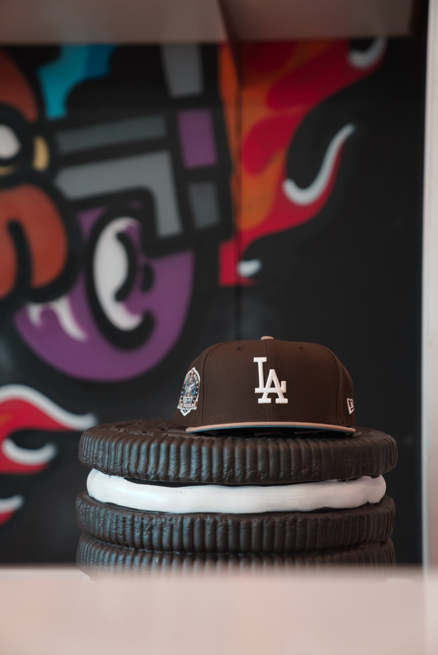 New Era Fitted Los Angeles Dodgers Brown/Baby Blue