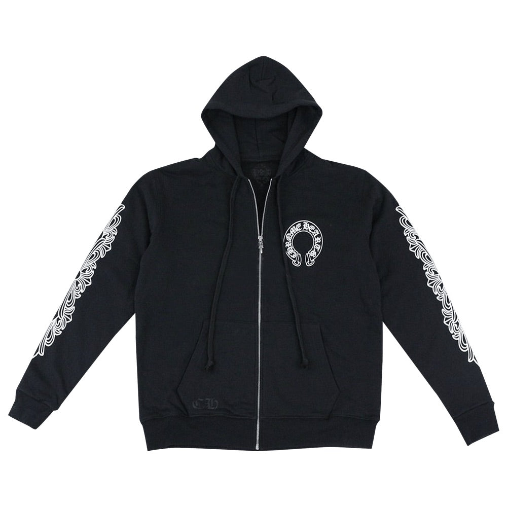 Chrome Hearts Horseshoe Floral Zip Up