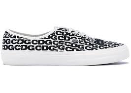 Vans Authentic Comme Des Garçon White Heel Tab