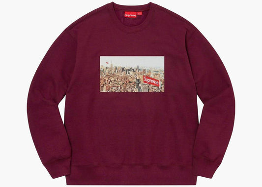 Supreme Aerial Crewneck Burgundy