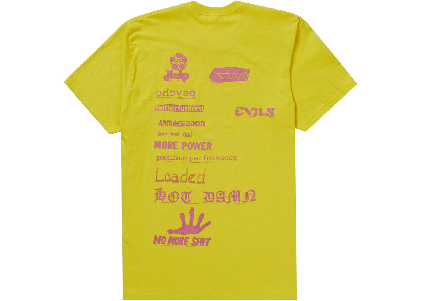 Supreme No More Shit Tee Yellow