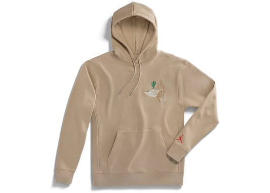 Travis Scott Cactus Jack x Jordan Pullover Hoodie Khaki/University Red