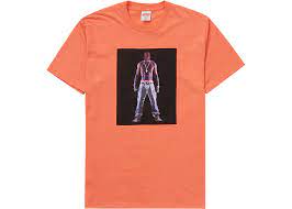 Supreme Tupac Hologram Tee Neon Orange