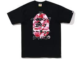 Bape ABC Camo Japanese Letters Black/Pink