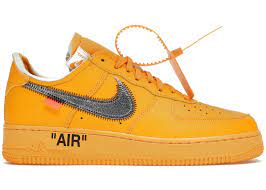 Nike Air Force 1 Low Off White ICA University Gold