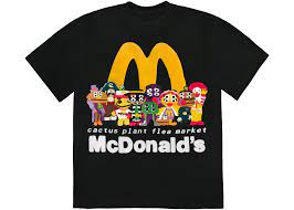 Cactus Plant Flea Market x McDonald's Cactus Buddy! And Friends T-shirt Black