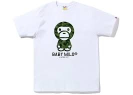 Bape Color Camo Baby Milo Tee White/Green