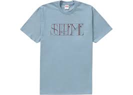 Supreme Trademark Tee Dusty Blue