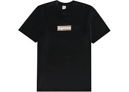 Supreme x Burberry Box Logo Tee Black